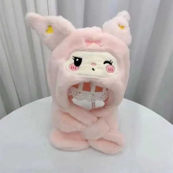 Bubble Plush Cap หมวกกันหนาวสำหรับเด็ก สีชมพู